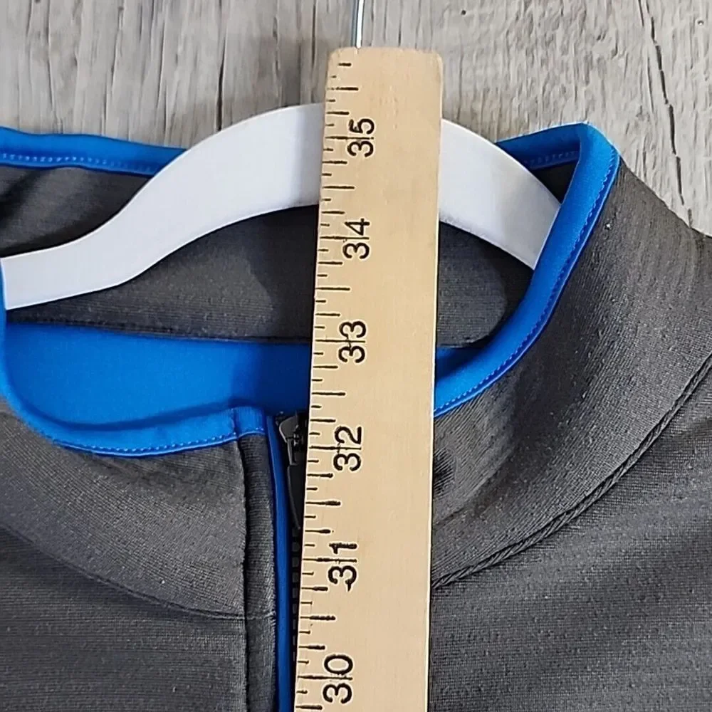 Etoinc Sweater Men's 2XL Dark Gray Long Sleeve 1/4 Zip Moisture Wicking Athletic
